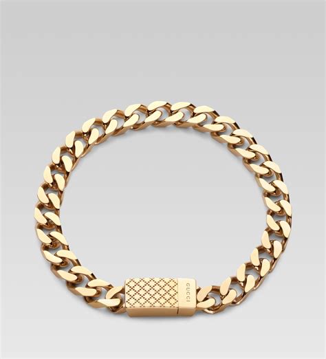 gucci mens bracelet leather|Gucci bracelet gold men's.